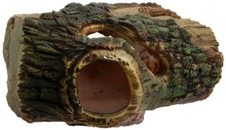 Saim Aquarium Resin Hollow Tree Trunk, Artificial Wood Cave Betta Fish House Aquarium Decoration, Suitable for Betta Cichlid Cave Rocks, Aquariums Hideout/Shelter
