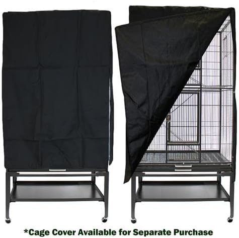 Congo Cage & Starter Package for Sugar Gliders - Includes Durable Cage, Exercise Wheel, Healthy Food Assortment, Water Bottle, Food Dishes & Nest Pouch