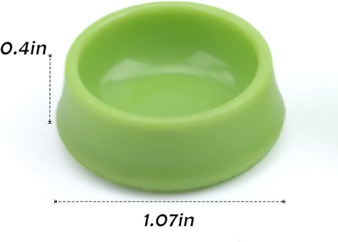 9 Pcs Spider Micro Water Bowl Snail Feeding Basin Cricket Plastic Dish for Tarantula Spider Scorpion Cricket Snail Manti Millipede Tiny Bugs