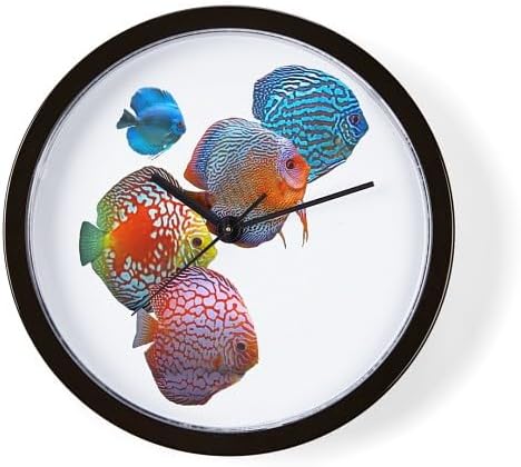 CafePress Discus Fish 10" Wall Clock for Livingroom, Kitchen, or Office