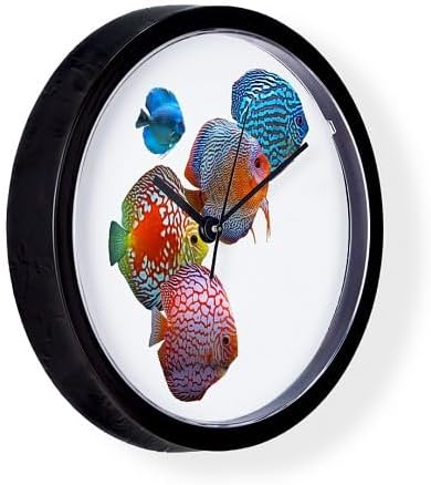 CafePress Discus Fish 10" Wall Clock for Livingroom, Kitchen, or Office