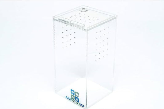 Acrylic Terrarium – Magnetic Mini & Nano Enclosures for Reptiles, Amphibians, Invertebrates, Tarantulas, Scorpions, Frogs, Geckos & Exotic Pets (3 x 3 x 6 inches, 0.23 Gallon)
