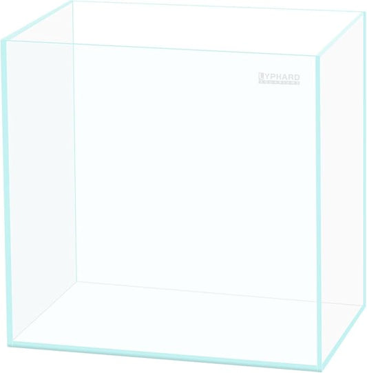 LYPHARD AQUARIUMS Tall Rimless Aquarium 3 Gallon, Ultra Clear Low Iron Nano Fish Tank for Betta, L7.9×W7.9×H11.8 Glass Thickness 5mm with EVA Foam Leveling Mat