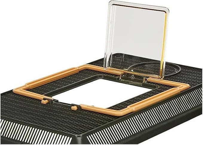 Exo Terra Faunarium Small PT2255 – Plastic Reptile Terrarium and Transport Container for Lizards,Spiders & Amphibians,(Pack of 2)