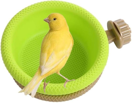 Kopida Multi-Function Bird Bath for Cage, Universal Style Small Tub Bowl for Hang Inside Cage Birdbath Shower for Parrot/Parakeets/Cockatiels/Canary/Budgerigar (4.7")