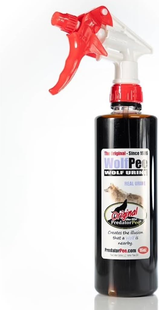 PredatorPee 100% Wolf Urine - Territorial Marking Scent - Creates Illusion That Wolf is Nearby