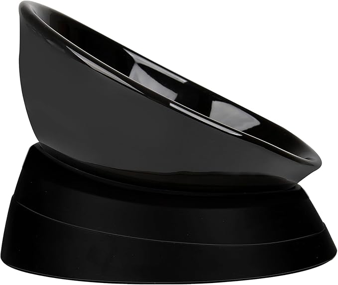 Bulldog Bowl Anti-Slip Dog Cat Dish Detachable Ceramic Dog Bowl Pet Sterile Tilted Pet Feeder Slope Base