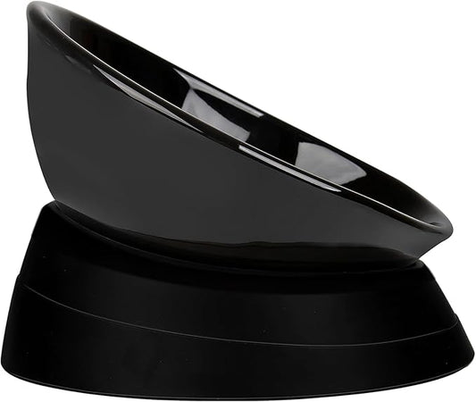 Bulldog Bowl Anti-Slip Dog Cat Dish Detachable Ceramic Dog Bowl Pet Sterile Tilted Pet Feeder Slope Base