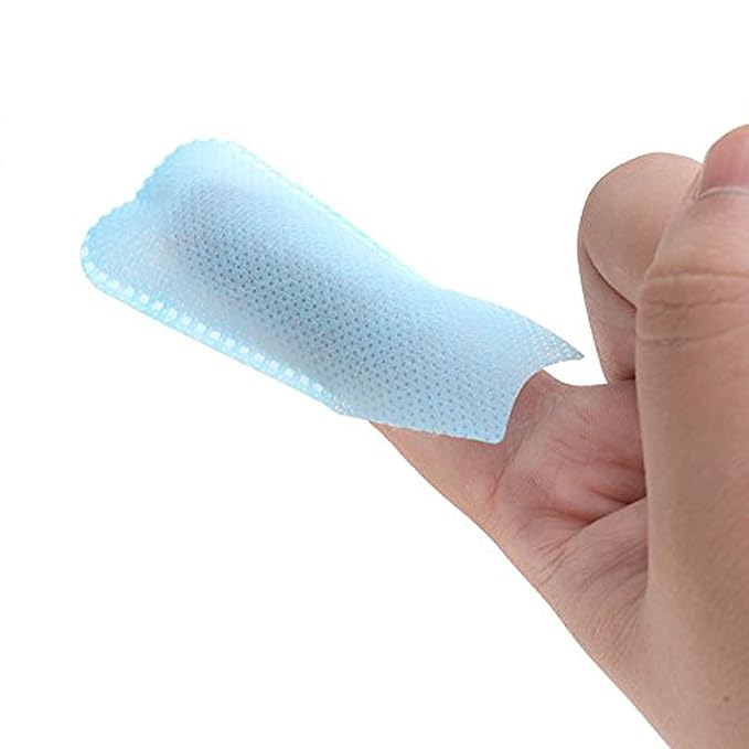 50Pcs Finger Cleaning Teeth Wipes Disposable Non-Woven Fabric Soft Gauze Infant Finger Clean Oral Toothbrushes Whitening