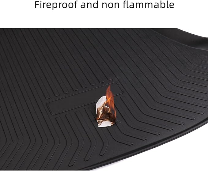 Yakitoko All Weather Cargo Liners for Honda Civic 2016 2017 2018 2019 2020 2021 Standard Cargo Mats Trunk Mat TPE Black