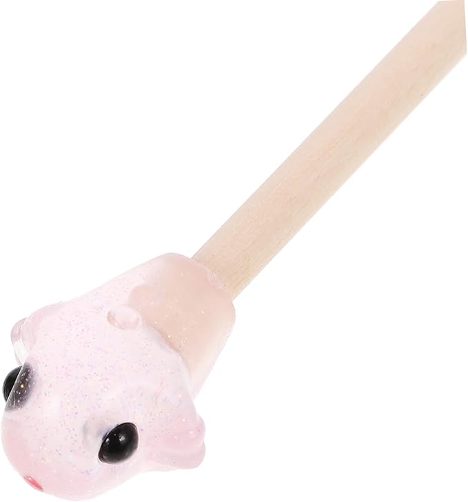 KOMBIUDA Betta Fish Training Wand Interactive - Wooden Plaything for Betta Tank Decoration for Fish Exercise Random Color