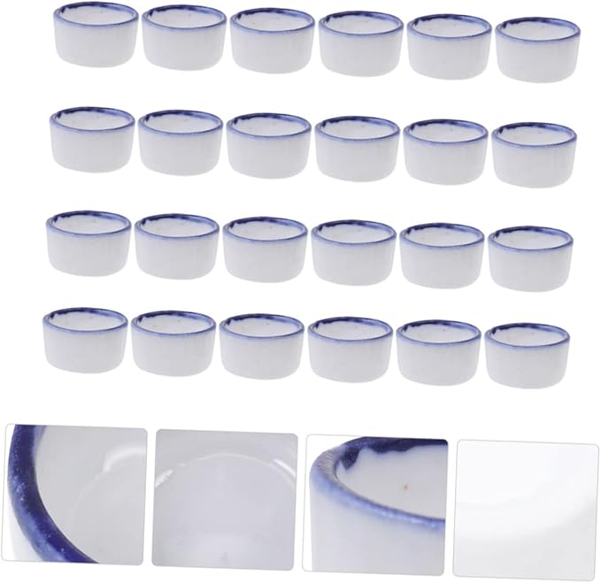 Garneck 24pcs Climbing Pet Water Basin Reptile Feeder Dish Tarantula Keeper Small Water Dish for Tarantula