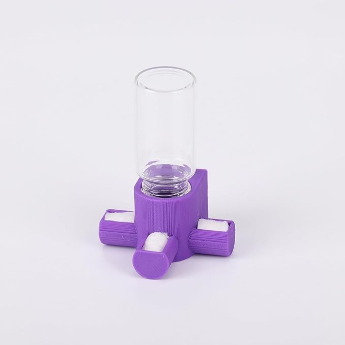 Jumping Spider Water Dispenser, Magnetic Hanging Feeder,Suitable for Jumping Spiders,Tarantulas, Praying Mantises,Arboreal Animals, and Other Small Animal Enclosure Accessories,5ML (Purple)