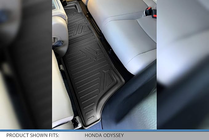 SMARTLINER Custom Fit Floor Mats 3rd Row Liner Compatible with 2018-2025 Honda Odyssey