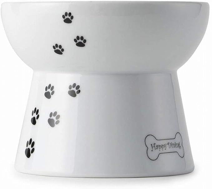 Necoichi Raised Dog Food Bowl, Elevated, for dogs and cats, pets feeding feeder Non-slip for small dogs Dishwasher and Microwave Safe, No.1 Seller in Japan! (Dog, Food Bowl)
