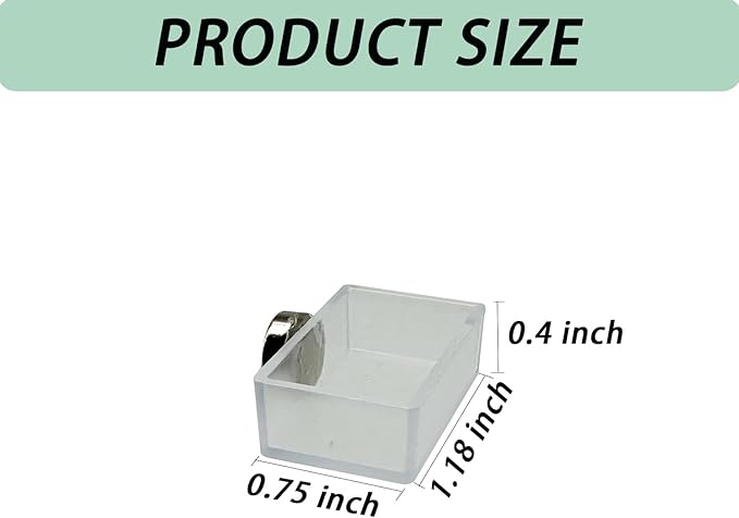 2 PCS Jumping Spider Feeding Dish, Tiny Food Dishes Water Dish for Jumping Spider, Tarantula and Other Small Pets,Transparent