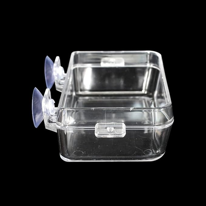 Reptile Feeder Chameleon Bowl 2 Pcs Anti-Escape Food Dish Bowl with Suction Cup for Chameleon Iguana Lizard Reptile Food and Water Feeding (White, S)