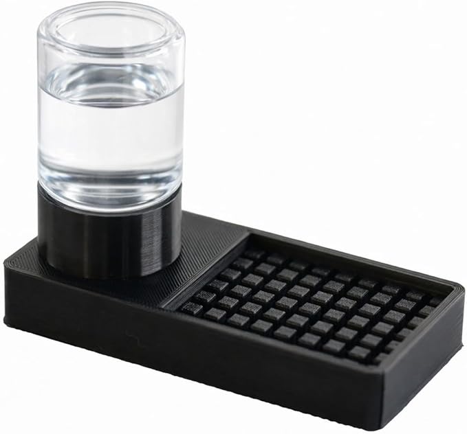Jumping Spider Water Dispenser Jumping Spider Enclosure Accessories Suitable for Tarantulas, Praying Mantises,and Other Small Animal Enclosure Accessories (Black)
