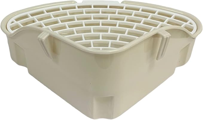 2Pcs Small Animal Corner Litter Box, Cage Potty Trainer for Hamster, Rabbit, Guinea Pig, Ferret, Gerbil, Chinchilla (2)