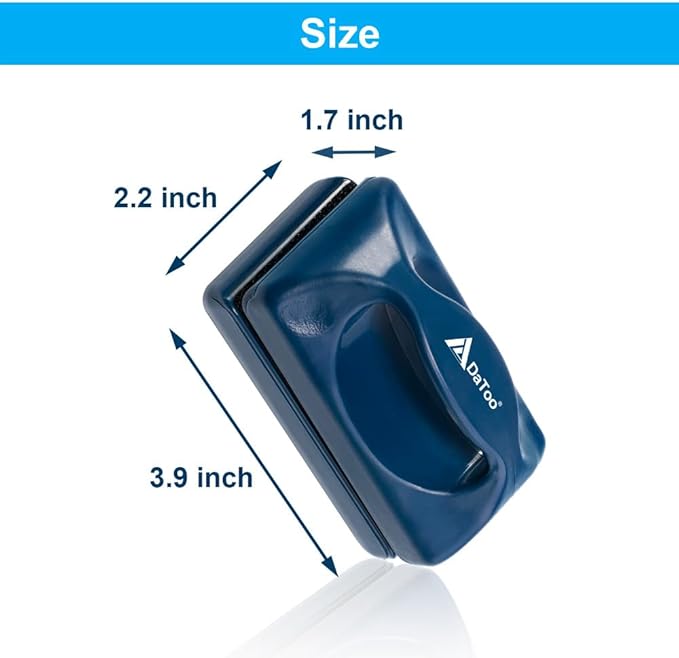 DaToo Aquarium Mini Magnetic Scrubber Scraper Small Fish Tank Cleaner Nano Glass Aquarium Cleaning Tools with Super Strong Magnet (Standard)