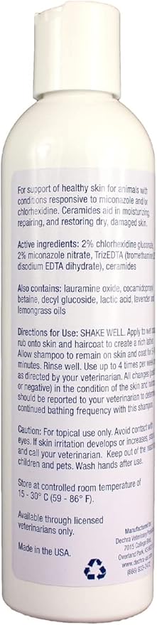 Dechra MiconaHex + Triz Shampoo for Dogs, Cats & Horses (8oz)