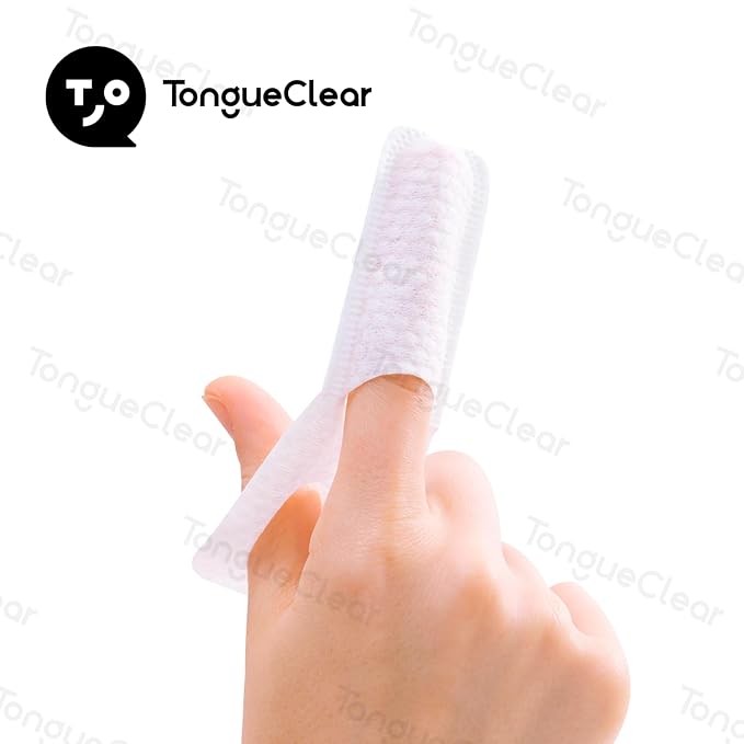 Tongueclear Toddler & Baby Dry Wipes, Premium 0-36 Months Tooth and Gum Wipes, Upgrade Tongue Cleaner for Infant & Newborn, 60 Count