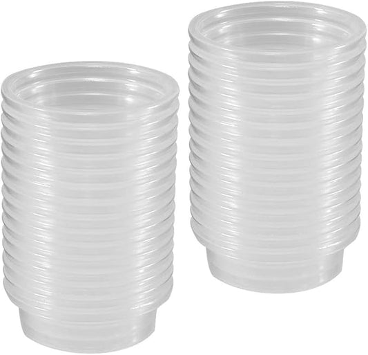 YOGURTCK 100pcs Crested Gecko Feeding Cups Reptile Feeder Bowls for Putting in Water and Food, Fit Lizard and Other Small Animals Pet Supplies 0.5oz
