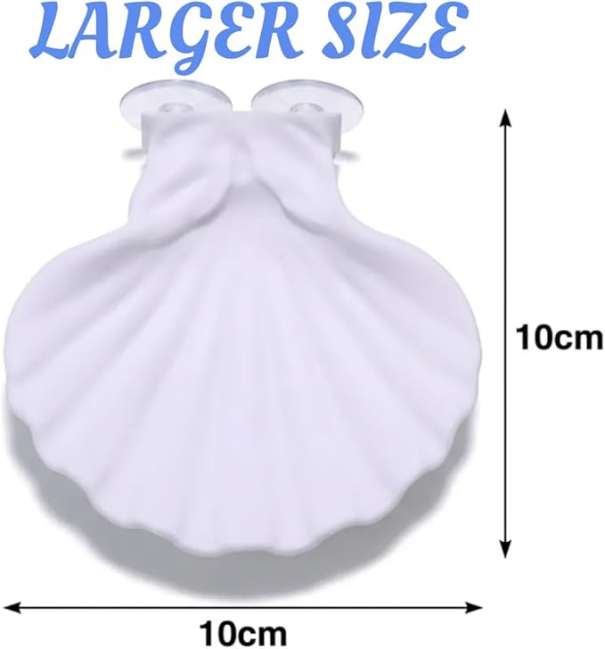 Betta Fish Hammock, Shell Pad with Strong Suction Cup Natural Resting Bed for Bettas Soft Fin-Safe Silicone Betta Fish Tank Decor and Accessories (White Large)