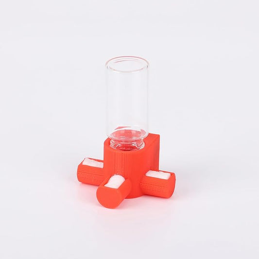 Jumping Spider Water Dispenser, Magnetic Hanging Feeder,Suitable for Jumping Spiders,Tarantulas, Praying Mantises,Arboreal Animals, and Other Small Animal Enclosure Accessories,5ML (Red)