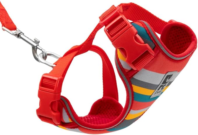 RC Pets Adventure Kitty Cat Harness | Adjustable Airmesh Vest with D-Ring and 6ft Leash for Walking and Travel | Multi Stripes, Small