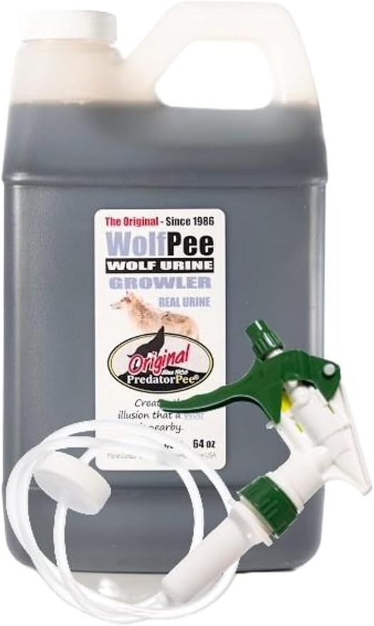 PredatorPee 100% Wolf Urine - Territorial Marking Scent - Creates Illusion That Wolf is Nearby