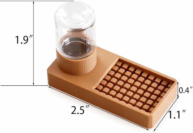 Jumping Spider Water Dispenser Jumping Spider Enclosure Accessories Suitable for Tarantulas, Praying Mantises,and Other Small Animal Enclosure Accessories (Natural Wood Color)