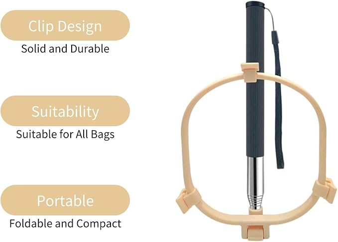 Pooper Scooper – Hands-Free, Bend-Free Dog Poop Catcher, No Cleaning Needed, Portable Dog Waste Pickup Tool for Yard & Walks