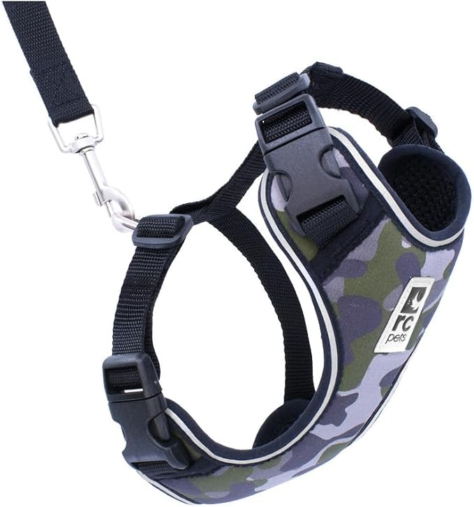 RC Pets Adventure Kitty Cat Harness | Adjustable Airmesh Vest with D-Ring and 6ft Leash for Walking and Travel | Camo, Small