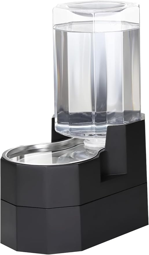 Sfozstra 7L Raised Dog Water Dispenser: Comfortable Drinking | Gravity Water Dispenser/Better Drinking Posture/Medium Dogs/304 Stainless Steel Bowl/Spill Resistant Base/Dishwasher Safe