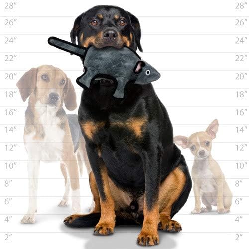 TUFFY® 2 Pack Cow Mouse Large Ultra Durable Plush Dog Toys | Multiple Layers & Reinforced Seams , Washable and Floats , Original Construction