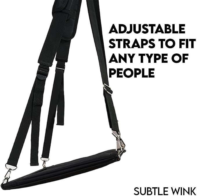 Portable Laptop Harness for Walking – Adjustable Secure Walking Laptop Harness Easily fits upto-16-inch with Flexible Strap