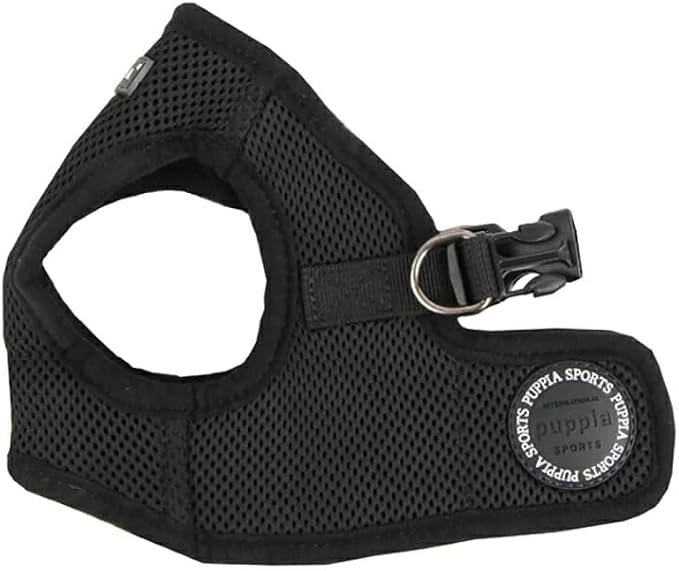 Puppia Soft Vest Dog Harness - Black - Medium