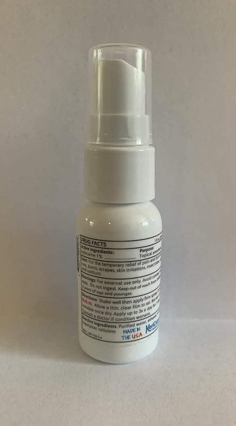 KeriCure's Natural Seal Spray on Bandage with Itch Relief, 1oz First Aid Barrier, Soothing, Protective, Moisturizing Liquid Bandage for Kids, Woman Owned Small Business