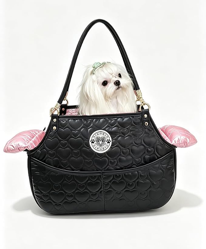 Dog Carriers for Small Dogs, Fashionable Design Puppy Purse - Waterproof and Scratch-Resistant, Soft Fur Pad, Pet Carrying Bag for Daily Use and City Walk and Travel