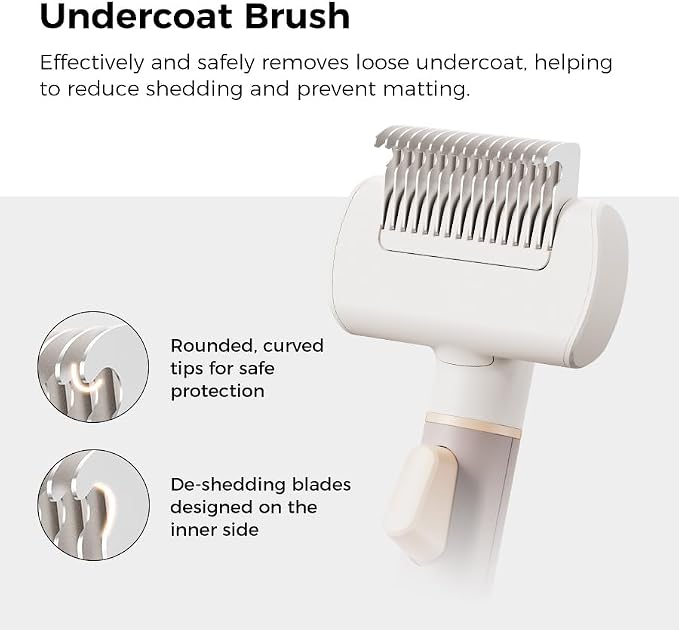 VOOCOO Self Cleaning Slicker Brush, A Complete Grooming Tool, Deshedding Undercoat and Hair Removal for Dogs and Cats, Safe and Gentle on Pets Skin, Easy Pet Hair Removal.