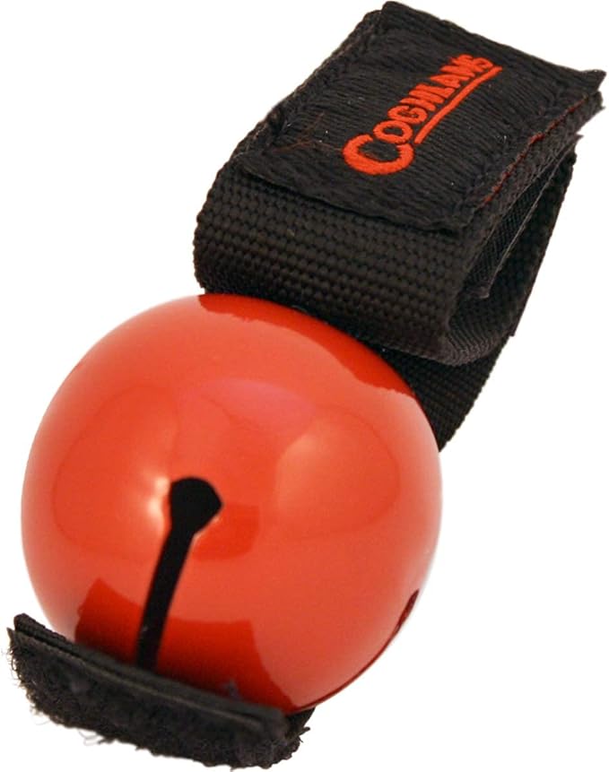 Coghlan's Magnetic Bear Bell with Silencer - Hiking Safety Gear for Wildlife Alert - Red