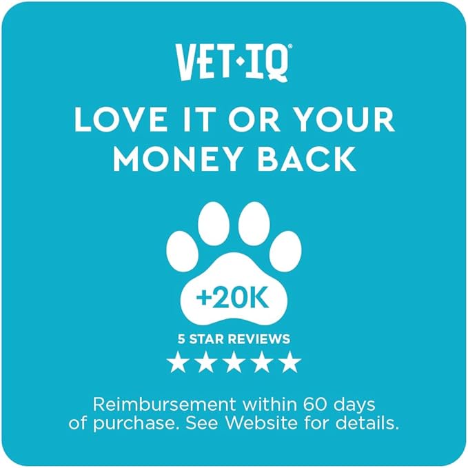 VetIQ Glucosamine Hip & Joint Supplement for Dogs, 60 Soft Chews, Joint Support Supplement with MSM and Krill, Dog Health Supplies Large & Small Breed, Chicken Flavored Chewables