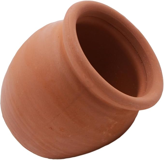 AnRui Betta Fish Tank Decor Ceramic Jar Aquarium Accessories Decorations Cute Clay Pot Hideout Cave Ornaments for Small Fish, Shrimp, Cichlid to Play Hide Breed, Small