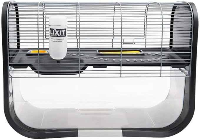 Lixit Wide Mouth BPA-Free Cage Water Bottles for Rabbits, Ferrets, Guinea Pigs, Rats, Chinchillas, Hamsters, Mice, Hedgehogs, Gerbils and Other Small Animals. (Translucent, 8 Ounce)