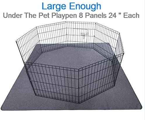 2PCS Dog Pee Pads 72"x72" Washable,Waterproof,Non Slip Whelping Pad for Puppy Playpen