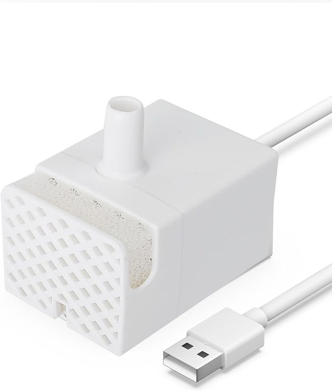 oneisall Replacement Pump for PWF-002, Ultra Quiet Water Pump with 4.9 ft Power Cable