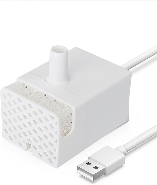oneisall Replacement Pump for PWF-002, Ultra Quiet Water Pump with 4.9 ft Power Cable