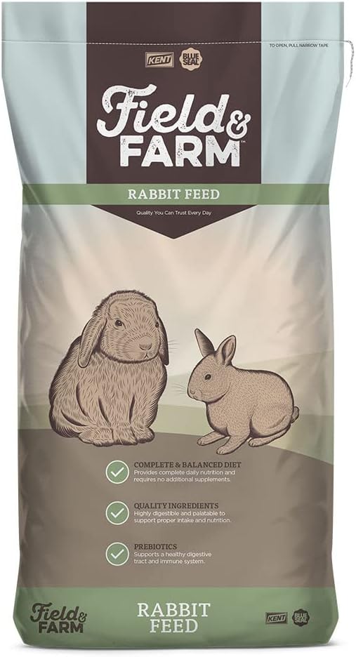 Blue Seal Field & Farm - Rabbit Feed 16 Complete | 50 Pound Bag, Premium Rabbit Food, Using Quality Ingredients, Pellets Provide Complete Daily Nutrition for All Rabbit Types