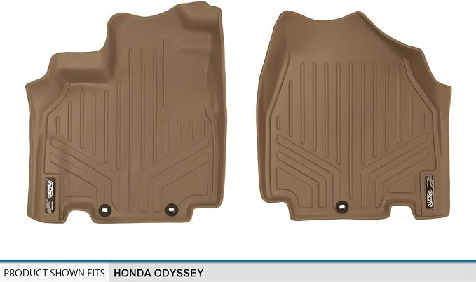 SMARTLINER Custom Fit Floor Mats 1st Row Liner Set for 2011-2017 Honda Odyssey